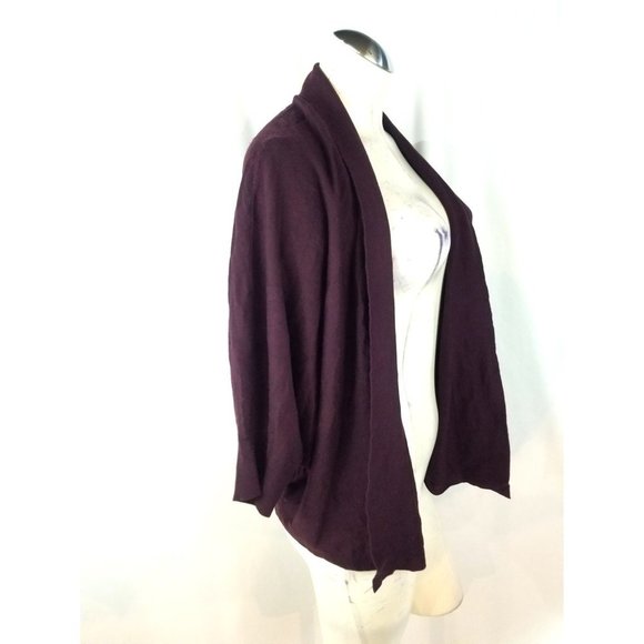 Ann Taylor Size L Wine Colored Cardigan - Picture 6 of 8
